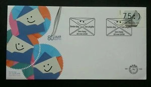 [SJ] Holland 80th Anniversary Of NVPH 2008 Netherlands Letter Postal (stamp FDC) - Picture 1 of 5