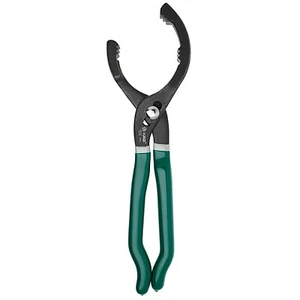 12 Zoll verstellbare Ölfilter-Entfernungszange Schraubenschlüssel abgewinkelte gezahnte Backen Soft Grip UK - Bild 1 von 5
