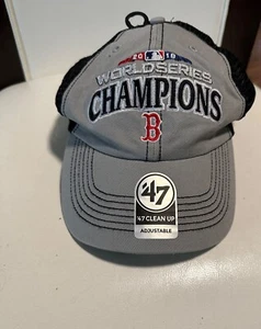 Boston Red Sox Baseball Hat Cap MLB 2018 WORLD SERIES CHAMPIONS '47 Snapback New - Picture 1 of 3