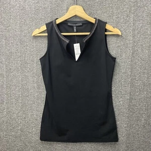 White House Black Market Piping Tank Size XXS Essential Ball Chain Top NEW - Picture 1 of 8