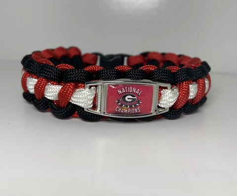 2022 Georgia Bulldogs National Champions Paracord Bracelet Cover