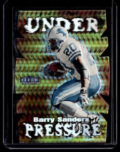 1999 Fleer Traditions Barry Sanders Die Cut SP Insert Detroit Lions #12