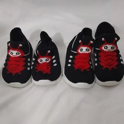 Paquete De Zapatos Bb Baby Red Bug Slip On First Walker Talla 15/25 Y 16/30 Foto 1 de 4