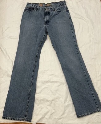 Pantalones de mezclilla para mujer Zena talla 10 tiro medio pierna recta corte boot azul vintage Foto 1 de 4