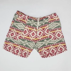 Ralph Lauren Denim & Supply Navajo genähte Stoffshorts rot grün Herren 34 - Bild 1 von 5