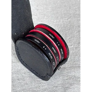 Tiffen 49mm HCE Close Up Lens Filter Set +1 +2 +3 Case Made In Japan *UNTESTED * - Picture 1 of 6
