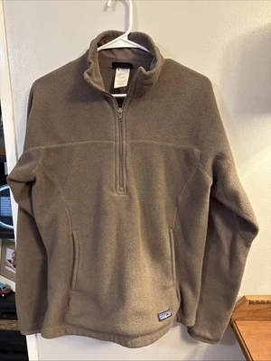 Женский флисовый пуловер Patagonia Synchilla на четверть молнии размер Large коричневый - Изображение 1 из 4