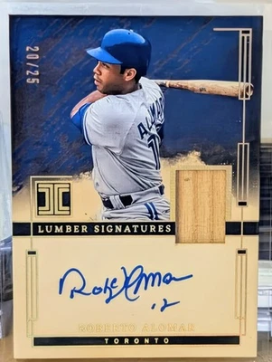 2024 Panini Impecable Bate On Card Auto #ILS-RA Roberto Alomar/25 Blue Jays 🔥 Foto 1 de 2