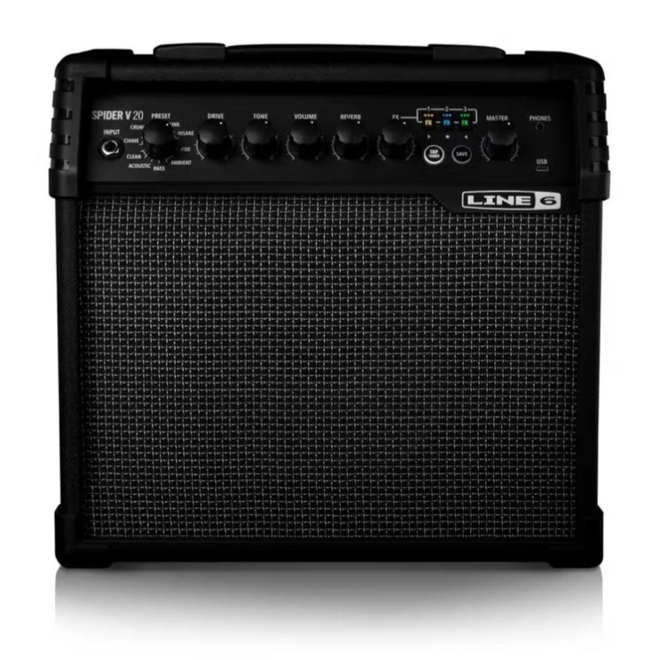 Line 6 Spider V 20 MKII Combo Electric Guitar Amplifier, 20-Watts - Image 1 of 3