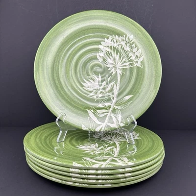 Platos de cena de melamina Target Home GREEN GARDENS (6) flor crema estado superior. Foto 1 de 4