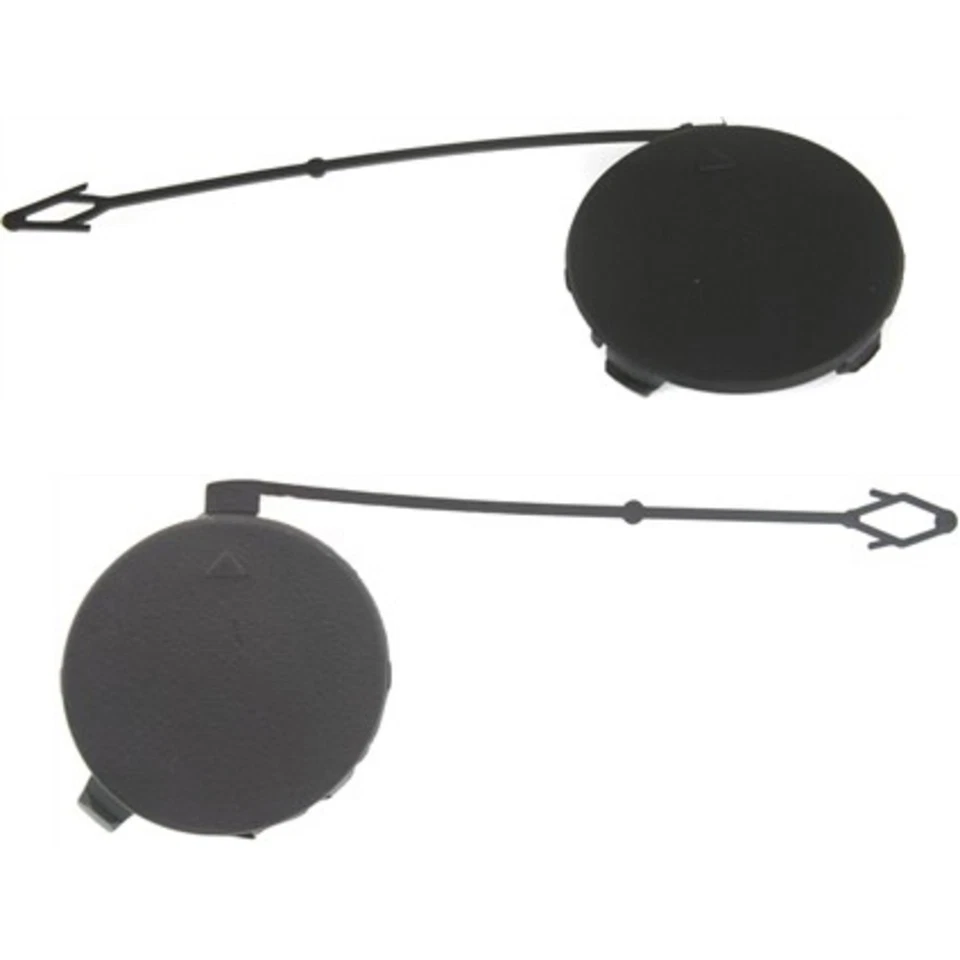 Conjunto de capa de olho de reboque para 2007-2010 BMW X5 pintura frontal para combinar com 2 peças - Imagem 1 de 4