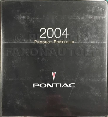 2004 Pontiac цвет и обивка данных книга дилер альбом варианты аксессуары - Изображение 1 из 2