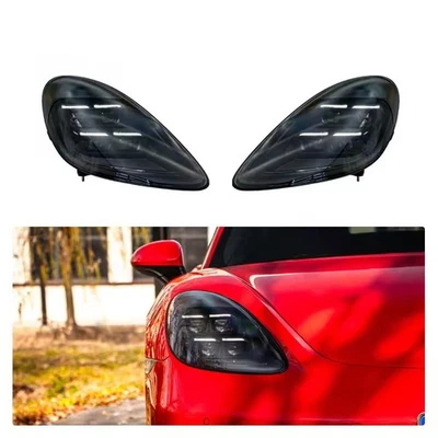 Upgrade Modified For Porsche Cayman 718 982 LED Matrix Headlight DRL Turn Signal - Image 1 of 4