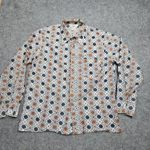 Vintage Jantzen 100 Men's Shirt Large 1970s Collared Button See Flaws - Bild 1 von 10