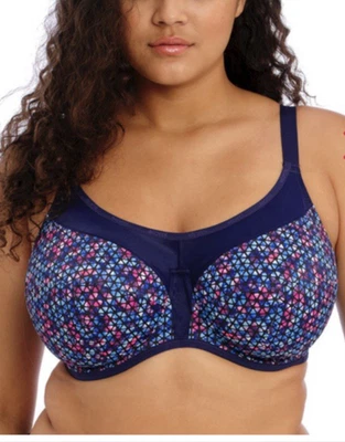 NEW Elomi 8042 Energise High Impact Unlined Underwire Sport Bra US 40K UK 40H - Image 1 of 4