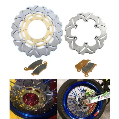 For Suzuki DRZ400SM Full Set Brake Disc Rotor Pads DR-Z 400 SM SuperMotard 05-24 - Image 1 of 4