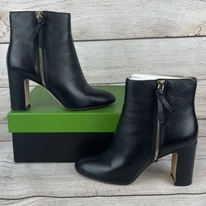 Botas Kate Spade New York Knott para mujer talla 8B con cremallera de cuero negro - Imagen 1 de 11