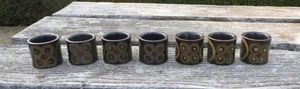 Denby Arabesque 7 Egg Cups - Picture 1 of 9