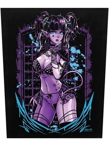 Requiem Collective Blair Back Patch: Sexy Devil Purple Gothic Goth Alt Geschenk  - Bild 1 von 9
