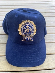 New York Police Department Detective Navy Blue Baseball Cap Adult NYPD - Picture 1 of 6