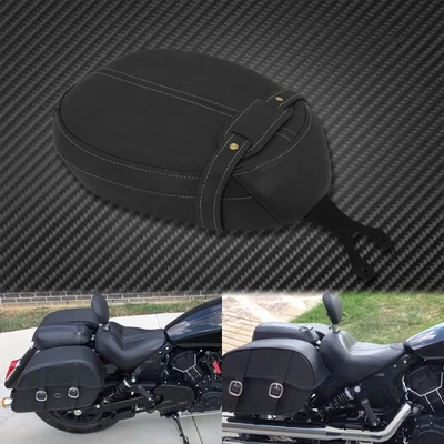 Black Rear Passenger Pillion Cushion Seat Pad Fit For Indian Scout Sixty 15-2020 - Image 1 of 4