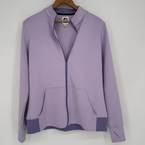 Footjoy FJ Damen Medium Full Zip Purple Cloud Performance Jacke Sportlich Golf  - Bild 1 von 8