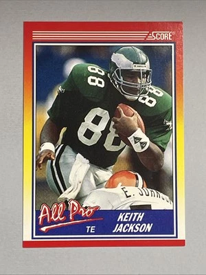 Keith Jackson 1990 Score All Pro Eagles #588  *I291* - Image 1 of 2