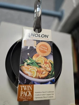 Sartén Anolon Nouvelle Cobre 8.5" y 9" Paquete Doble - ¡Nueva! Foto 1 de 2