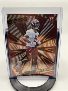 2025 Panini Revolution Emeka Egbuka Red Swirl RC #211 Tampa Bay Buccaneers🔥🔥 - Bild 1 von 2
