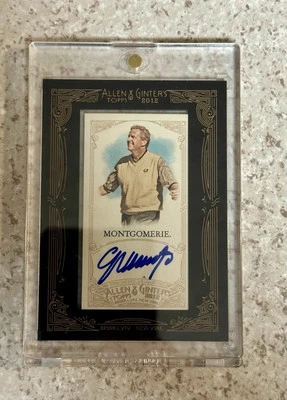 2012 Topps Allen & Ginter Framed Mini AUTOGRAPH AUTO AGA-CMO Colin Montgomerie - Image 1 of 2