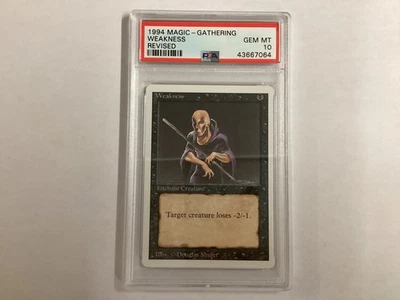 MTG Revised WEAKNESS PSA 10 (7064) Graded Power - Image 1 of 3