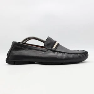 Bally Driver Telmo Halbschuh Schwarz Leder Herren US Größe 11 D Slipper Schuhe - Bild 1 von 11