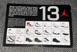 AIR JORDAN XIII 13 Original RETRO Shoe CARD - Excellent Condition 1997 release - Picture 1 of 2