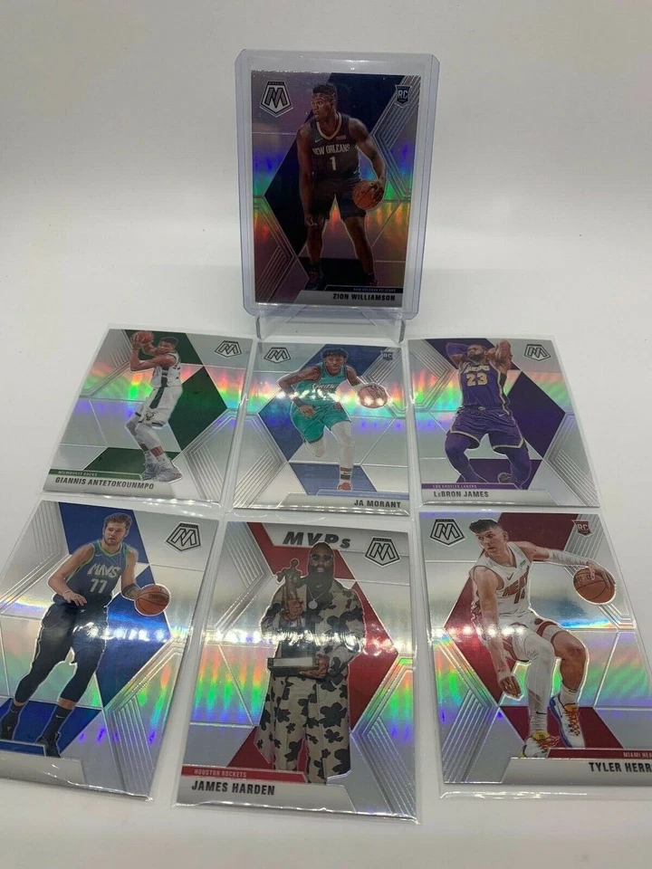 2019-20 Mosaic Inserts Silvers Lebron, Luka, Giannis, Zion, Ja Morant  - Image 1 of 1