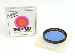 B+W Blaufilter Blau Filter KB 12 Flood (80 B) 2x E49 ⦰ 49mm - Picture 1 of 1