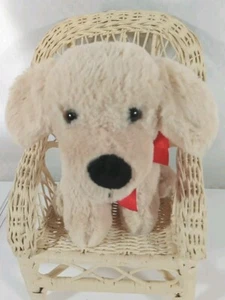 2018 Welpe Plüsch Cannnancutnan von Best Made Toys, hellbraun mit roter Schleife 7,5 Zoll - Bild 1 von 5
