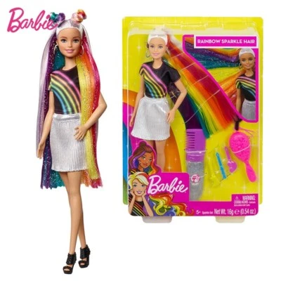 Barbie Fashion and Beauty Rainbow Sparkle Hair Doll - Image 1 of 3