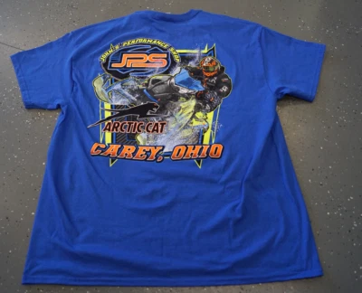 Camiseta John's Performance JPS Azul Gato Ártico Moto de Nieve S 2XL 3XL Foto 1 de 4