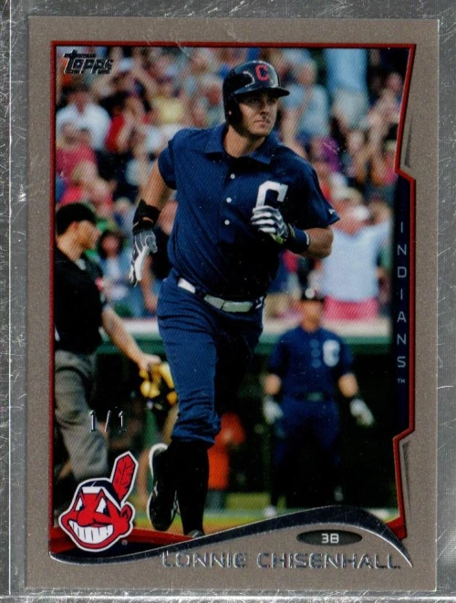 2014 Topps Mini Platinum #317 Lonnie Chisenhall /1 - Image 1 of 1