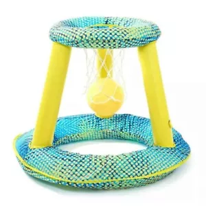 Juego de aro de baloncesto acuático inflable Sun Squad para tu piscina con pelota marca nuevo en caja - Imagen 1 de 3