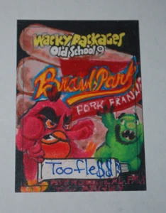 Ball Park Franks Parodie - Topps Wacky Packages Old School Serie 9 - Toofless - 1/1 - Bild 1 von 2