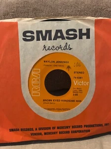 Waylon Jennings, Brown Eyed Handsome Man / Sorrow 45 RPM - Picture 1 of 2