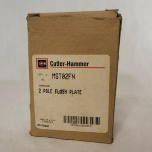 Eaton Cutler-Hammer MST02FN 2 Pole Flush Plate - Picture 1 of 1