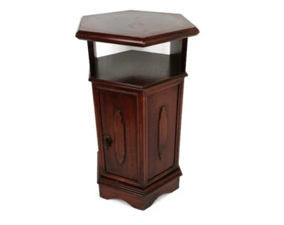 Armário de canto esculpido em madeira porcelana display modernista funky celeiro estilo country - Imagem 1 de 4