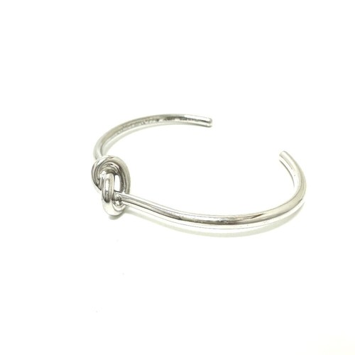 CELINE 46P466BRA.36SI Nodo Extra Sottile Bracciale Braccialetto Metallo Argento