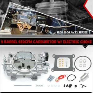 650 CFM With Electric Choke 4 barrel Carb For Edelbrock #1906 AVS2 Carburetor - Bild 1 von 15