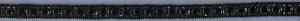 1/2" BLACK GOLD BEADED RIBBON FABRIC TRIM 7&1/2 YARDS - Picture 1 of 1