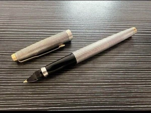 Parker Fountain Pen 75 Shizure F Sterling Silver Ink Vintage Retro - Picture 1 of 9