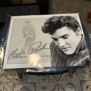 Elvis Presley The Sun Never Sets Legend King Of Rock Metal Sign 16x12.5 In. New - Picture 1 of 2