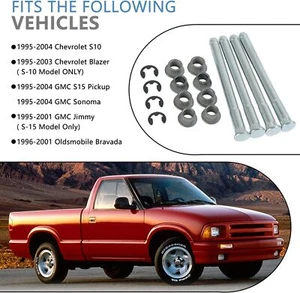 Door Hinge Pin And Bushing Kit Fit for Chevy S10 Automotive Door Repair Kit GMC - Foto 1 di 9